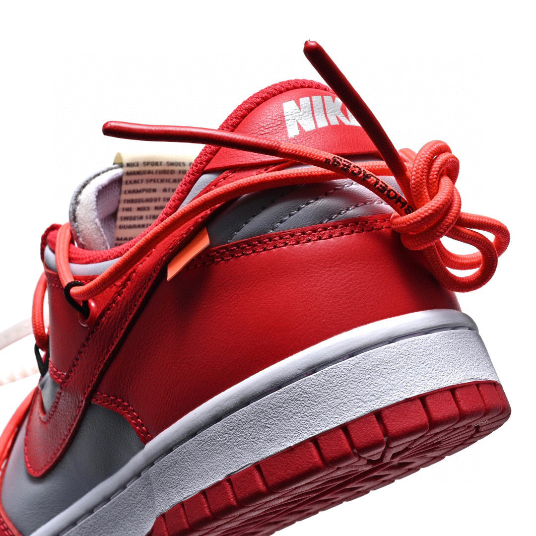 BL - OW x Dunk Silver Red