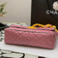 ChanelVinyl Classic PiNike and Yellow Shoulder bag For Women 29cm/11.5in
