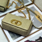 DI Small Caro Bag Beige For Women 8in/20cm CD M9241UWHC_M39U