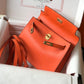 HM Kelly Orange For Women Gold Toned Hardware 8.7in/22cm