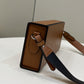 FI Horizontal Box Brown Bag For Woman 10.5cm/4in
