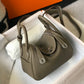 HM Lindy Mini Etoupe Togo Bag With Gold Hardware For Women, Women’s Handbags, Shoulder And Crossbody Bags 7.5in/19cm