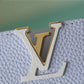 LV Capucines Mini Taurillon Light Blue/ Creme For Women,  Shoulder And Crossbody Bags 21cm/8.3in LV