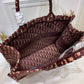 DI Large Book Tote Brown For Women 16.5in/42cm CD M1286ZRIW