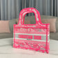 DI Mini Book Tote Pink, For Women, Women’s Handbags 22.5cm/9in CD S5475ZRVJ_M956