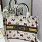 DI Large Book Tote White, For Women, Women’s Handbags 16.5in/42cm CD M1286ZRTY_M941