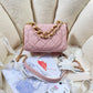 Chanel Flap Bag Gold Hardware PiNike For Women, Women’s Handbags, Shoulder Bags 7.9in/20cm AS3366
