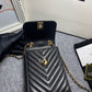 CHL Chevron Trendy CHL Phone Black Bag For Women 18cm/7in