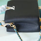 LV Capucines MM Taurillon Black/ Blue For Women, Women’s Bags, Shoulder And Crossbody Bags 12.4in/31.5cm LV 