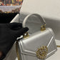 DG Small Devotion Bag In Plain Silver For Women 7.5in/19cm DG