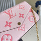 LV Felicie Pochette Monogram Empreinte Pink For Women, WoBags, Shoulder And Crossbody Bags 8.3in/21cm LV M80498