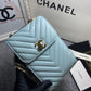 CHL Chevron Trendy CHL Phone Light Blue Bag For Women 18cm/7in