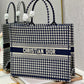 DI Large Book Tote Blue And White, For Women, Women’s Handbags 16.5in/42cm CD