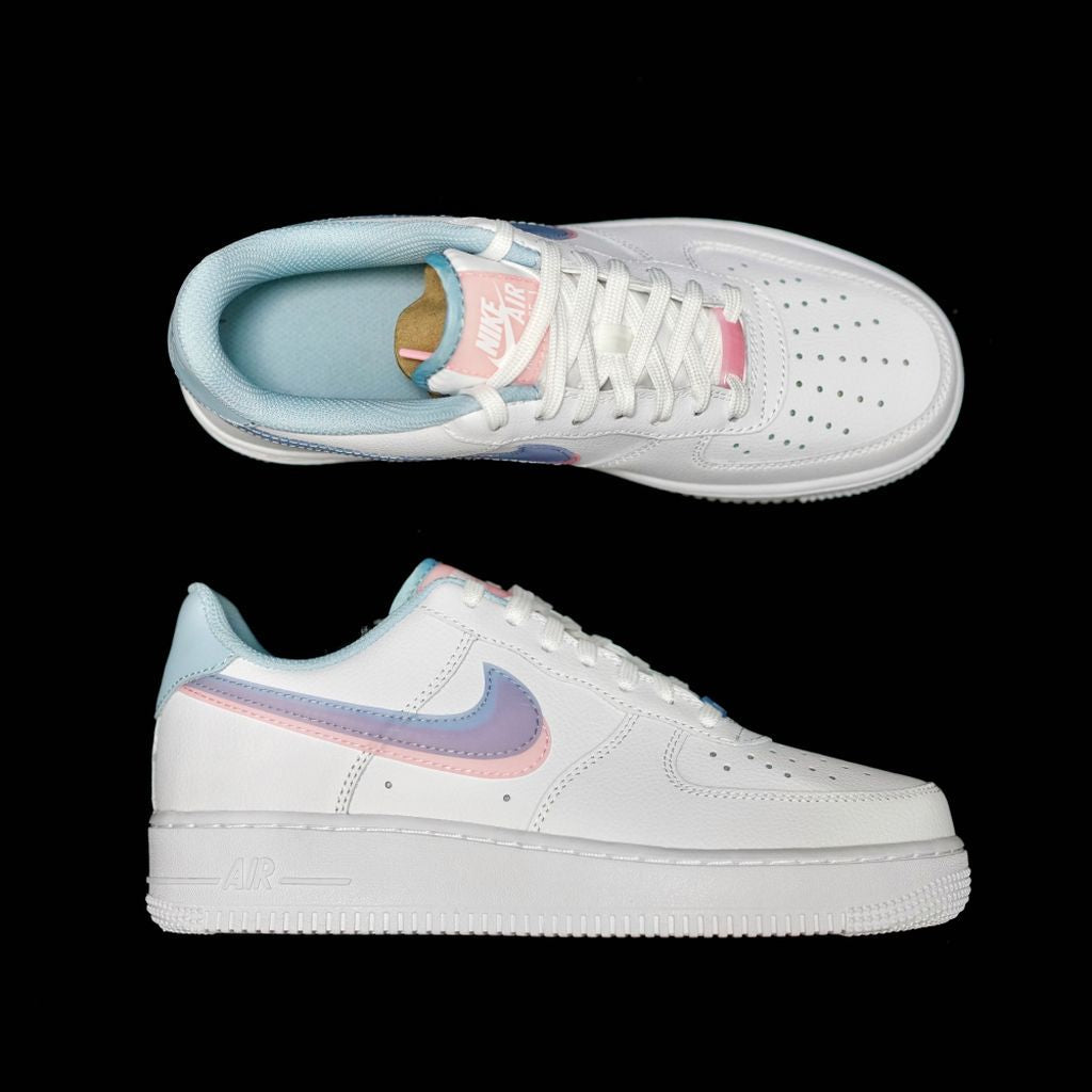 BL - AF1 Blue Pink Double Hook Women's