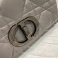 DI Medium Caro Bag Gray Padded Macrocannage, Dark Grey, For Women Women’s Handbags, Crossbody Bags, 25cm CD M9242BNGK_M41G
