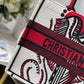 DI Medium Book Tote Latte Multicolor Cupidon Embroidery, Red/White, For Women Women’s Handbags, 41cm CD M1296ZTQG_M941