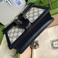 gg Dionysus Mini Bag Beige And Blue gg Supreme Canvas For Women 7.5in/20cm