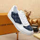 BL - LUV BLnogram Denim Blue Sneaker