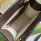 gg Tiger gg Mini Tote Bag Beige And Ebony gg Supreme Canvas Brown 7.8in/20cm gg 671623 US7EC 9396