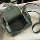 HM Lindy Mini Green Togo Bag With Gold Hardware For Women, Women’s Handbags, Shoulder And Crossbody Bags 7.5in/19cm