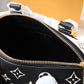 LV Speedy Bandoulière 20 Monogram Empreinte Black/White/Pink For Women, WoHandbags 8.1in/21cm LV M46088