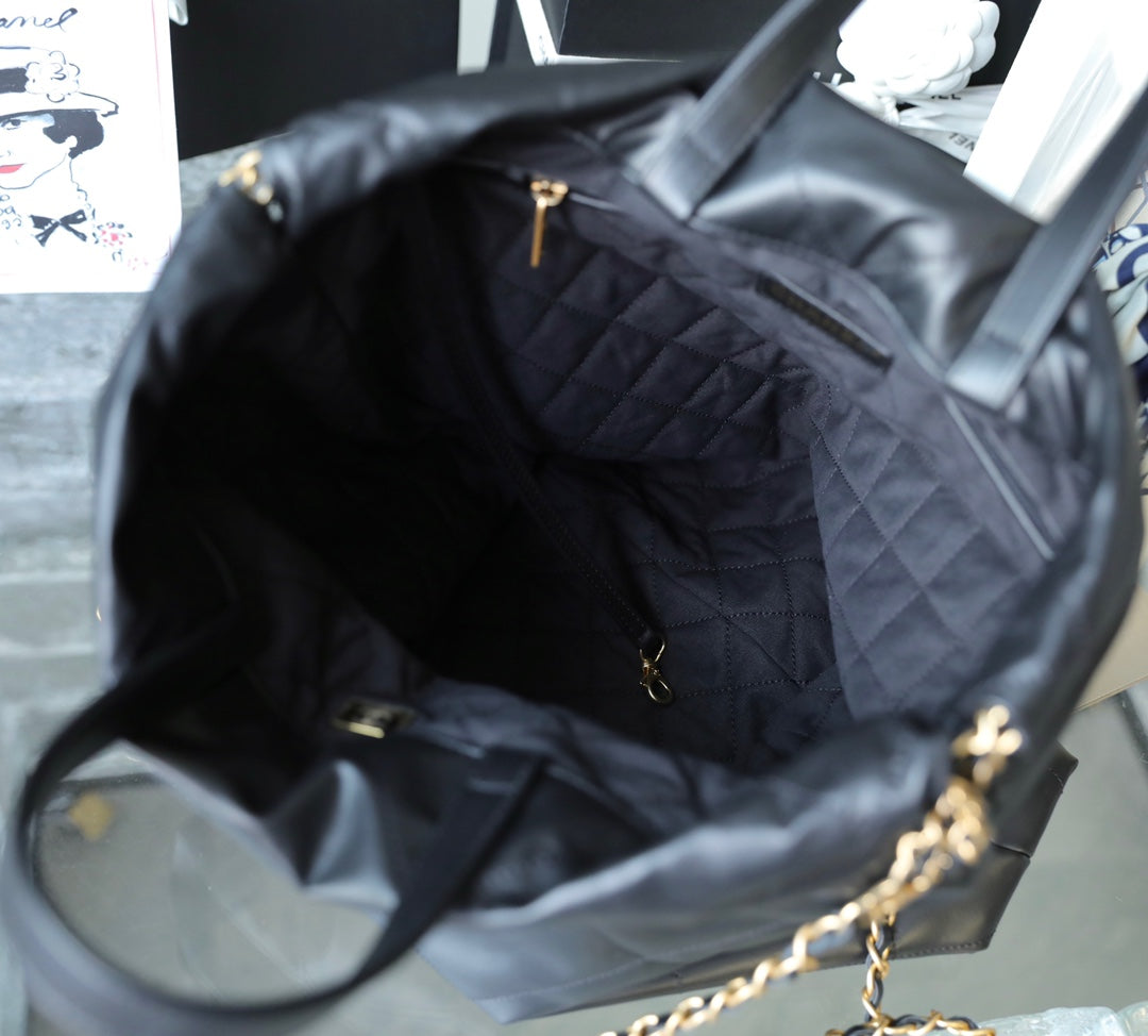 ChanelLarge Chanel22 Backpack Black For Women, Women’s Bags 19.9in/51cm AS3313 B08037 NH627