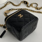 ChanelSmall Vanity With Chain Black For Women, Women’s Bags 4.3in/11cm