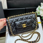 ChanelSmall Coin Pocket WOC Shoulder Bag Black For Women, Women’s Bags 7.9in/20cm