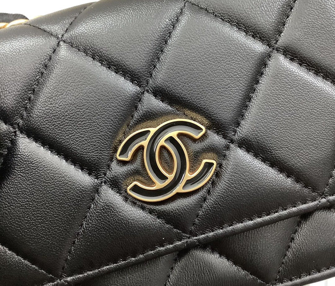 ChanelSpring And Summer 22C Black For Women, Women’s Bags 6.1in/15.5cm