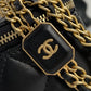 ChanelSmall Vanity With Chain Black For Women, Women’s Bags 4.3in/11cm