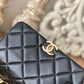 CHL Classic Diamond Flap Bag Black For Women, Women’s Bags 9.1in/23cm