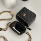 ChanelSmall Vanity With Chain Black For Women, Women’s Bags 4.3in/11cm