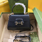 gg Horsebit 1955 Mini Bag Black For Women, Women’s Bags 8.7in/22cm gg 703848 AAA7G 1000