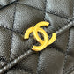 ChanelSmall Coin Pocket WOC Shoulder Bag Black For Women, Women’s Bags 7.9in/20cm