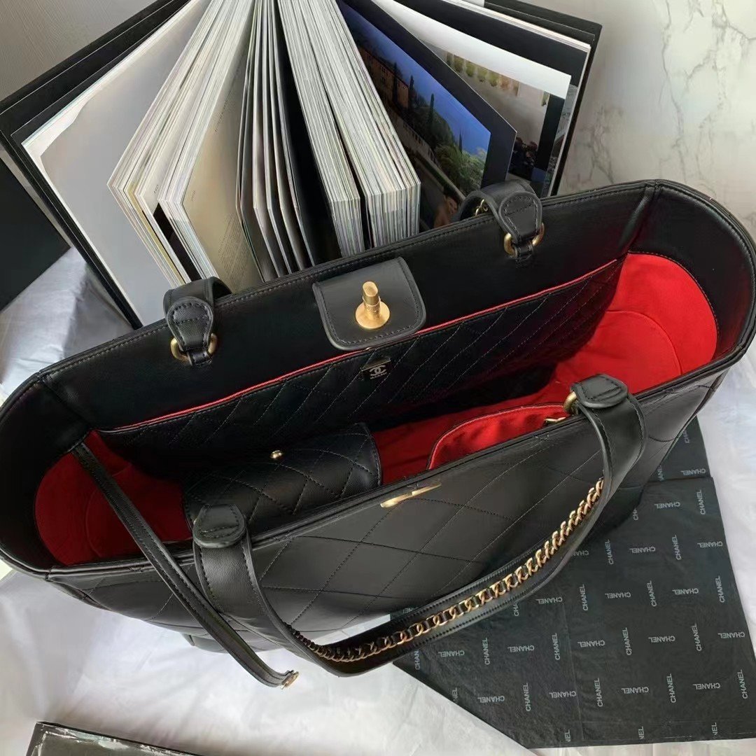 ChanelShopping Bag Black For Women, Women’s Bags 14.4in/37cm AS3508 B08867 94305