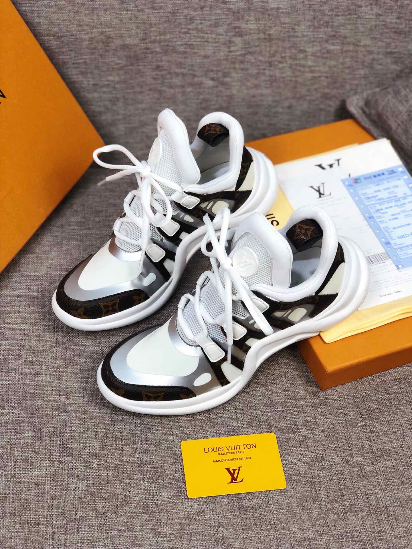 BL - LUV Archlight White Brown Sneaker