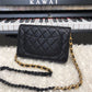 ChanelOriginal Small Classic Flap Bag Gold Hardware Black For Women, Women’s Handbags, Shoulder Bags 7.5in/19cm AP33814