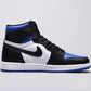BL - AJ1 black and blue toe