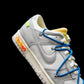 BL - OW x Dunk (NO.10) blue shoelace yellow buckle