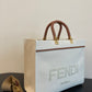 FI Sunshine Large Tote Bag Light Grey For Women, Women’s Handbags, Shoulder Bags 15.7in/40cm FF 8BH372