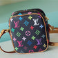 LV Rift Bag Monogram Multicolore Canvas Black For Women, Women’s Handbags, Shoulder And crossbody Bags 5.7in/13.5cm LV