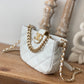 ChanelSmall Hobo Bag Gold Hardware White For Women, Women’s Handbags, Shoulder Bags 7.5in/19cm