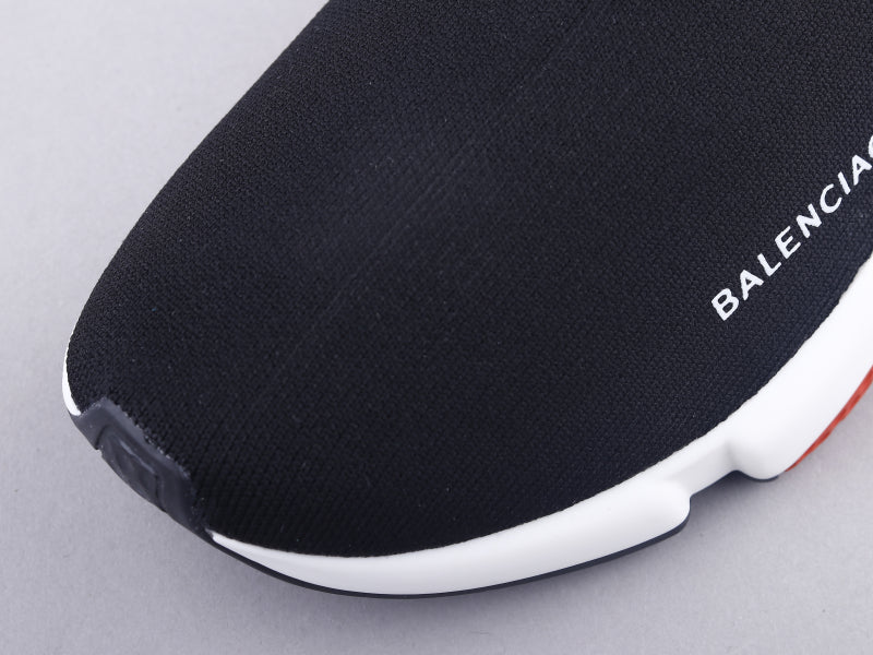 BL - Bla Socks And Shoes Black And White Red Sneaker