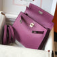HM Kelly Purple For Women Silver Toned Hardware 8.7in/22cm