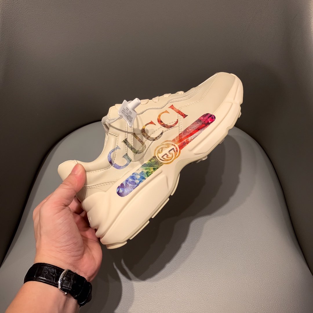 BL-GCI  RHYTON SNEAKER WITH RAINBOW 129