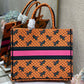 DI Large Book Tote Orange Multicolor, For Women, Women’s Handbags 16.5in/42cm CD