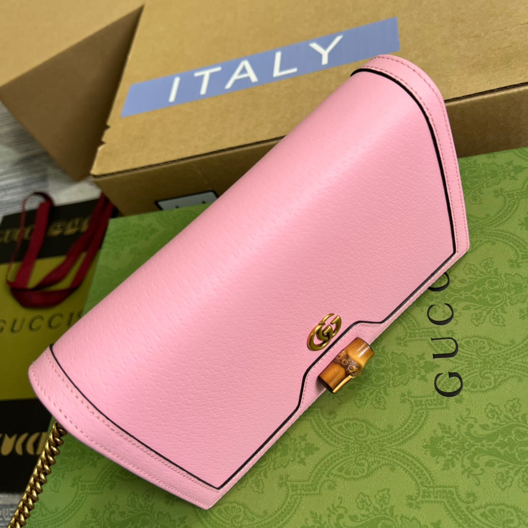 gg Diana Mini Bag With Bamboo Pink For Women, Women’s Bags 7.5in/19cm gg 696817 DJ20T 5815