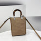 FI Mini Sunshine Shopper Beige For Women, Women’s Handbags, Shoulder And CrossBody Bags 7.1in/18cm FF 8BS051