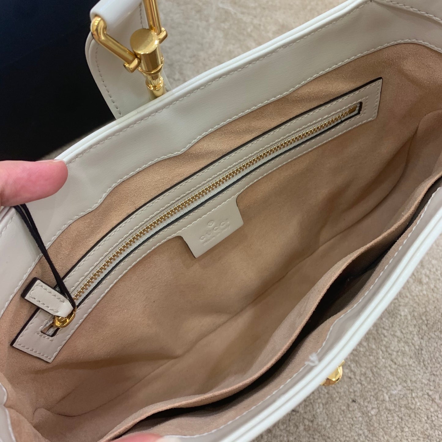 gg Jackie 1961 Small Shoulder Bag White For Women 10.8in/27.5cm gg 636709 10O0G 9022
