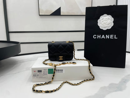 ChanelMini Flap Bag Black For Women, Women’s Bags 3.5in/9cm